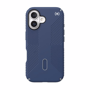 Speck Presidio2 Grip vāciņš ar MagSafe un ClickLock iPhone 16 tālrunim, Coastal Blue/Dust Grey