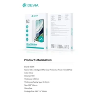 Ploteru plēvju komplekts Devia Ultra Intelligent TPU 50gab