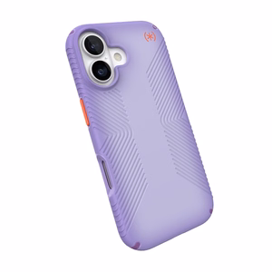 Speck Presidio Lux Grip MagSafe vāciņš ierīcei iPhone 17, “Purple Fade / Magic Purple / New Poppy” krāsā