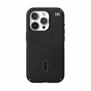 Speck Presidio2 Grip ClickLock MagSafe vāciņš ierīcei iPhone 15 Pro, melnā un slānekļpelēkā krāsā