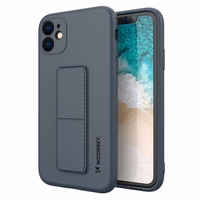 Wozinsky Kickstand Case silikona viedtālruņa apvalks ar statīvu iPhone 11 Pro tumši zila