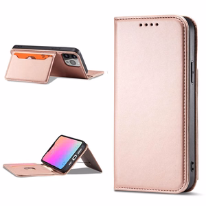 Magnet Card Case для iPhone 13 Pro чехол-кошелёк с держателем для карт розовый