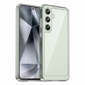Kosmosa viedtālruņa apvalks ar gēla rāmi Samsung Galaxy S24 FE - caurspīdīgs