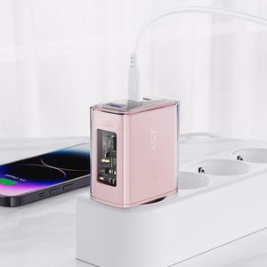 Acefast GaN 65W lādētājs ar 3 pieslēgvietām (1xUSB, 2xUSB C) - zaļš (A45)