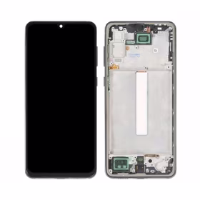 LCD Displejs Saderīgs ar Samsung A336 A33 5G ar Frame / Melns / HQ