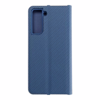 LUNA grāmatas apvalks Samsung S21 zils