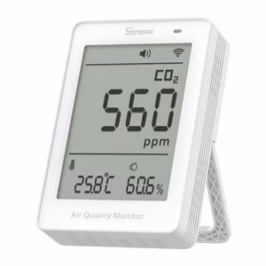 Sonoff AirGuard CO2 SAWF-08P WiFi LCD gaisa kvalitātes mērītājs