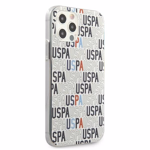 US Polo USHCP12MPCUSPA6 Logo Mania Collection vāciņš ierīcei iPhone 12 / 12 Pro 6.1", balts