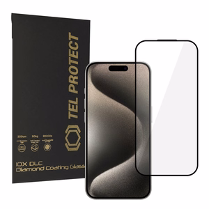 Tel Protect 10X HD DLC Diamond Coating rūdīts stikls priekš iPhone 15 Pro Max