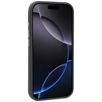 Audi R8 Īstas ādas Magnētiskais viedtālruņa apvalks iPhone 17 Pro Max - melns un sarkans