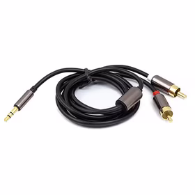 Audio Kabelis 3.5mm - 2x RCA, 1 m