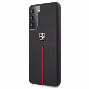 Ferrari FEOSIHCS21MBK S21+ G996 чёрный/чёрный жёсткий чехол Off Track Leather Nylon Stripe