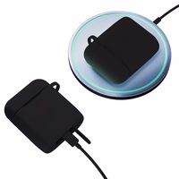 3mk Silikona AirPods Maciņš melns for AirPods 4 - melns