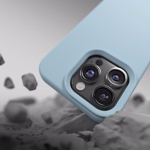 Etteri Silikona mag futrālis iPhone 15 Pro 6,1" gaiši zils