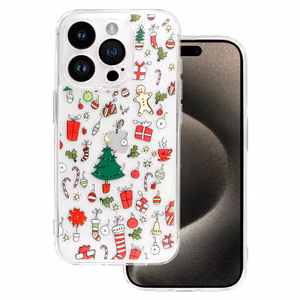 TEL PROTECT Christmas Прозрачный чехол для Iphone 13 Pro Дизайн 2