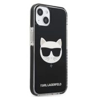 Karl Lagerfeld KLHCP13MTPECK iPhone 13 6.1" cietais apvalks melns/melns Choupette Galva