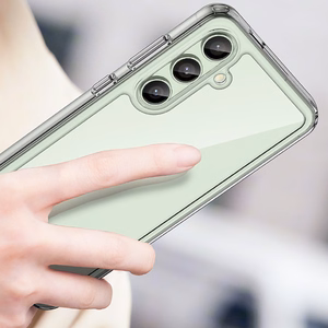 Kosmosa viedtālruņa apvalks ar gēla rāmi Samsung Galaxy S24 FE - caurspīdīgs