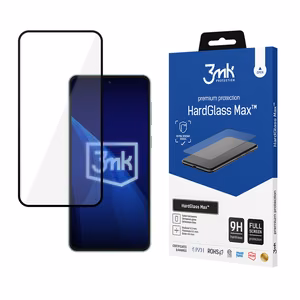 Pastiprināts pilnekrāna rūdītais stikls 3mk HardGlass Max Black priekš Samsung Galaxy M55
