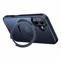 Torras Ostand Pro viedtālruņa apvalks iPhone 16 (Melns)