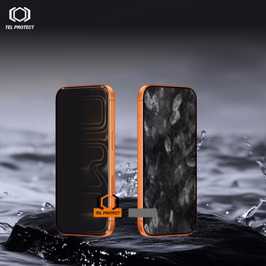 Tel Protect Dust-Free Easy Fit Privacy Titan Tempered Glass for Iphone 17 Pro Max black