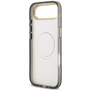 Guess IML Spīguļu Ziedu Trīsstūris Magnētiskais viedtālruņa apvalks iPhone Air - melna