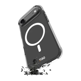Puro Impact caurspīdīgs D3O TPU+PC magnētiskais viedtālruņa apvalks iPhone 17 Air - caurspīdīgs