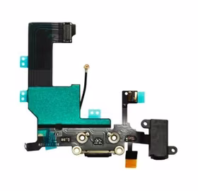 Flex priekš iPhone 5C audio un charging connector melns ORG