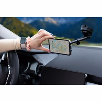 FORCELL F-GRIP PrecisionX magnētiskais automašīnas turētājs vējstiklam / panelim / gaisa ventilācijai, saderīgs ar MagSafe, melns