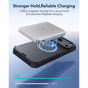 ESR Cyber Tough MagSafe maciņš, paredzēts iPhone 18 Pro Max / 17 Pro Max, melns