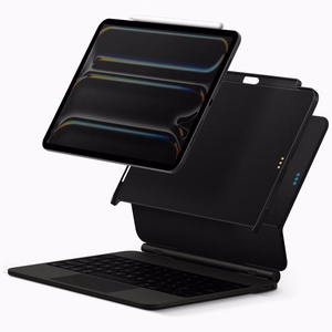 Uniq Axel Case Planšetdatora apvalks iPad Air 13" 2024 / 2025 / iPad Pro 13" 2024 - melns