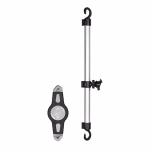 Auto turētājs diviem galvas balstiem (planšetēm 7"–11") sudrabains