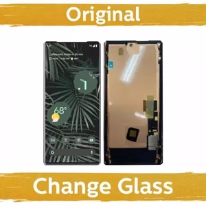 Melns Google Pixel 6 Pro ekrāns ar rāmi (atjaunots Ķīnā)