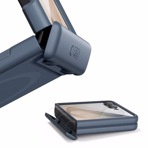 Tech-Protect Kevlar Aura vāciņš modelim Samsung Galaxy Z Flip 8, saderīgs ar MagSafe – tumši zils