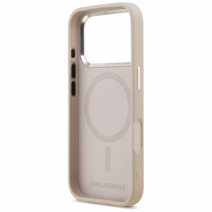 Karl Lagerfeld Karl & Choupette Pins MagSafe Чехол для iPhone 17 Pro - розовый