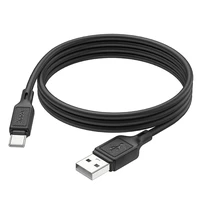 Kabelis USB-A uz USB-C Hoco 3A 1 m X90 melns