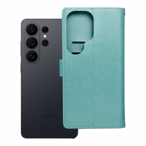 MEZZO grāmatas tipa viedtālruņa apvalks SAMSUNG S26 Ultra ar sapņu ķērāju, zaļš