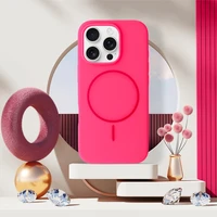 Magsafe Slim Silicone maciņš iPhone 16 rozā