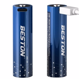 Rechargeable 18650 Baterija ar USB-C Port, 3.7V, 2000mAh, Li-Ion