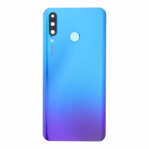 Galinis dangtelis Huawei P30 Lite Peacock Blue su kameros stikliuku 48MP HQ