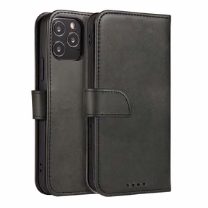 Magnētiskais elegants apvalks ar atloku un statīva funkciju Motorola Moto E32 melns