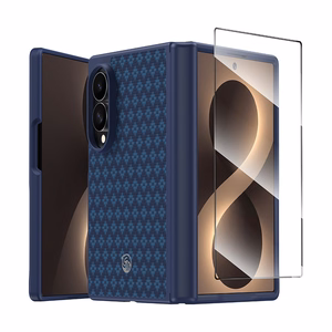Benks Magnetic Armor Grid Pro Grand Combo maciņš Samsung Galaxy Z Fold 8, zils (C.K.FL.SA.BE.C060)