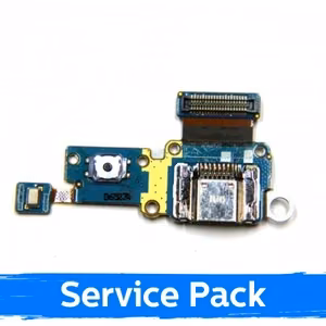 Uzlādes ports saderīgs ar Samsung T715 Tab S2 8.0'' ar flexo / sudrabs (Service Pack)