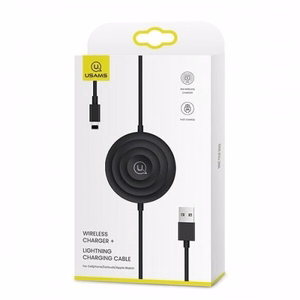 Lādētājs USAMS CC096 iWatch melns + lightning kabelis
