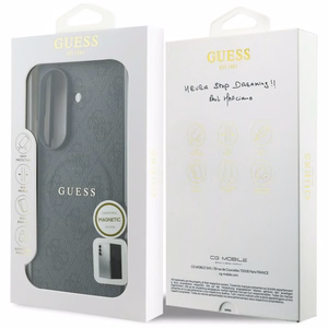 Melns Guess 4G Classic MagSafe vāciņš Samsung Galaxy Z Fold8 Ultra tālrunim