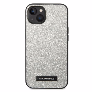 Viedtālruņa apvalks Karl Lagerfeld KLHCP14MG2ELS iPhone 14 Plus 6.7\" sudrabains / sudrabains Glitter Plaque Logo
