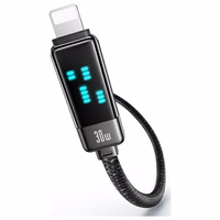 USAMS Kabelis USB-C uz Lightning 30W 1,2m Zinc Alloy Fast Charging Data Cable Meteor Series SJ743USB01 (US-SJ743)