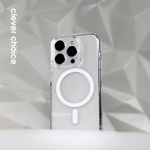 Crong Clear MAG Pro MagSafe vāciņš ierīcei iPhone 15 Pro, caurspīdīgs