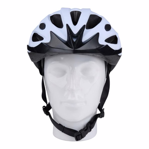 Dunlop regulējama MTB velosipēda ķivere, L izmērs, 58–61 cm, balta un melna