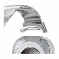 DUX DUCIS pulksteņa siksna MILANESE nerūsējošā tērauda magnētiskā 47 mm sudrabota