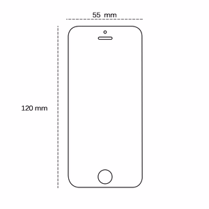 Rūdītais stikls 2,5D iPhone 5 / 5S / 5C / SE